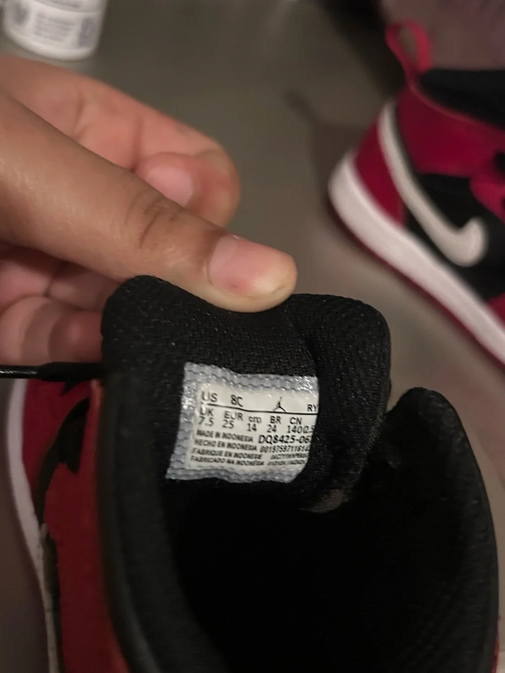 Nike Kids' Black, Red & White High-Top Sneakers